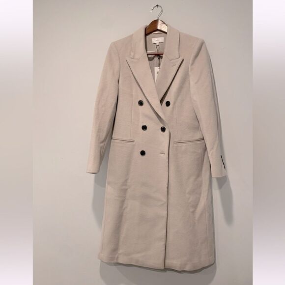 Reiss maddie line wool longline coat size 10 - Picture 6 of 16